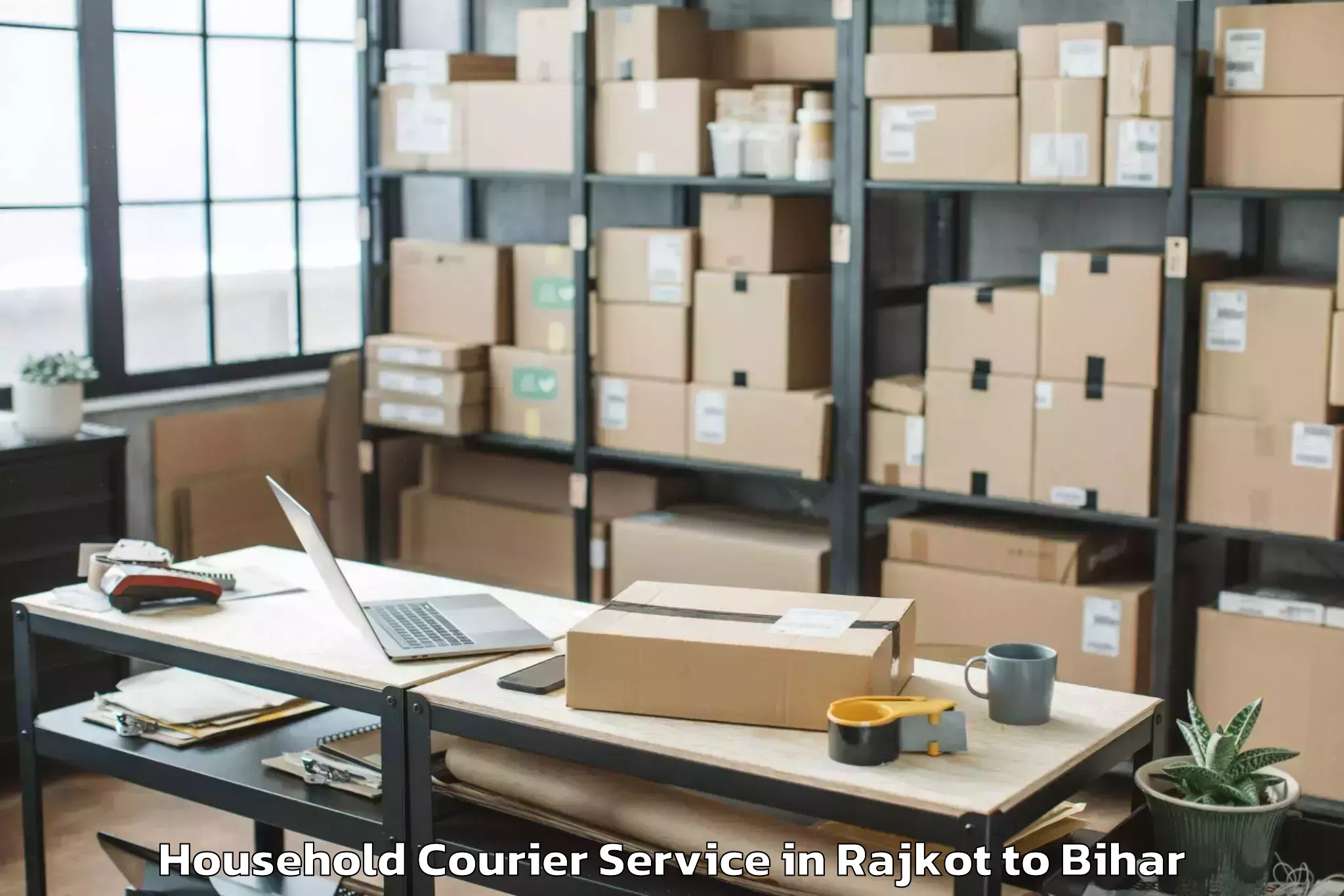 Reliable Rajkot to Haspura Household Courier